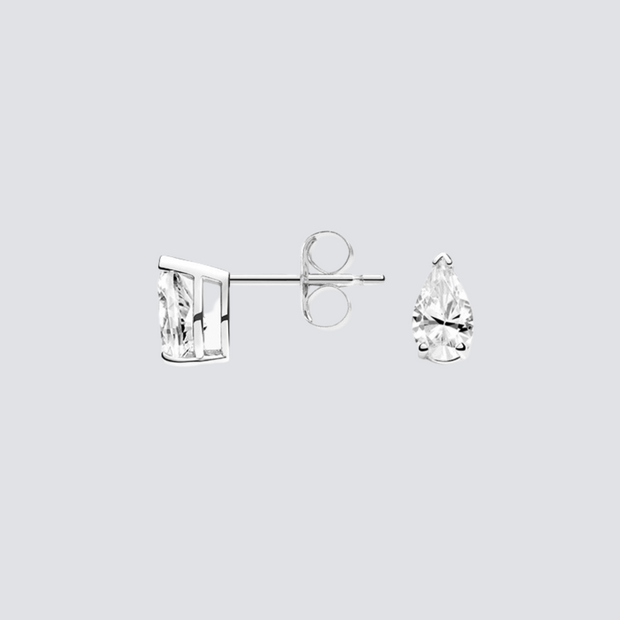 CLASSIC PEAR DIAMOND STUDS