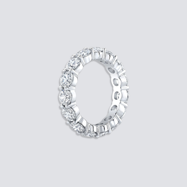 SIGNATURE ROUND ETERNITY BAND RING | SILVER