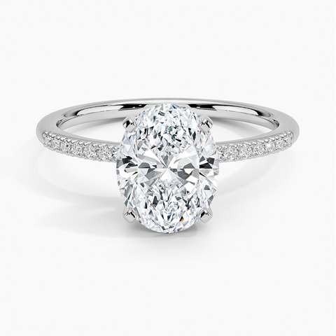 PAVÉ OVAL DIAMOND RING